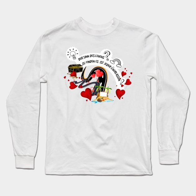 Sinn des Lebens Long Sleeve T-Shirt by CotaArts